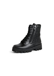 Waldläufer Waldläufer - Schnür-Stiefelette London, schwarz, Gr. 41, Wechselfußbett, Leder