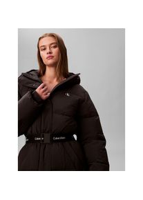 Calvin Klein Jeans, Unisex, Steppmantel »BELTED MIDWEIGHT LONG PUFFER« Mit Rundhalsausschnitt, regular fit, schwarz, XXS (34), Mantel von Calvin Klein