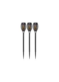 Gartenleuchte »Solar SET 3er Flame Mini« , grau , Parforce Traditional Hunting