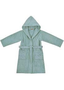W&ouml;rner W&ouml;rner, Kinderbademantel &raquo;Sterne&laquo; mit Stickerei, mit Taschen, maschinenwaschbar, trocknergeeignet, eisblau, Baumwoll-Webfrottier
