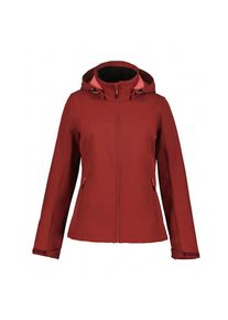 Icepeak , Softshelljacke »BRENHAM«, (1 St.), mit Kapuze, Winddicht & Wasserabweisend & Atmungsaktiv , rot , D Softshelljacke BRENHAM von Icepeak