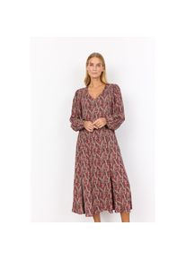 soyaconcept, Unisex, soyaconcept Druckkleid &raquo;SC-ILYA 4&laquo; Sommerkleid, rot, S, N-Gr, SC-Ilya 4 ist ein feminines Kleid aus 100% LENZING ECOVERO Viskose