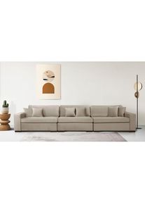 3-Sitzer »Skara XXL«, Lounge-Sofa XXL mit Federkern-Polsterung, in vielen Bezugsvarianten , beige , Home Affaire