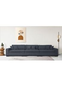 3-Sitzer »Skara XXL«, Lounge-Sofa XXL mit Federkern-Polsterung, in vielen Bezugsvarianten , blau , Home Affaire