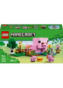 Spielbausteine »Minecraft Das Babyschwein-Haus 21268«, (238 St.) , bunt , Lego