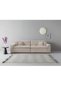2-Sitzer »Skara XXL«, Lounge-Sofa XXL mit Federkern-Polsterung, in vielen Bezugsvarianten , beige , Home Affaire