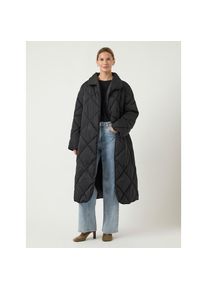 Y.A.S, Unisex, Steppmantel &raquo;YASSELURA LS LONG PADDED COAT S. NOOS&laquo;, schwarz, 44, Langer gesteppter Mantel von YAS
