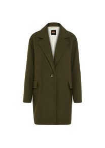 BOSS Orange, Unisex, BOSS Orange Kurzmantel »Calesara Premium Unisexmode« in gerader Passform, Woll-Anteil, dunkelgrün 306, 44, Blazermantel von BOSS 