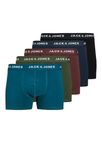 Jack & Jones JACK & JONES, Hommes Boxers 'JФСЕeo', bleu marine / p&eacute;trole / bourgogne / noir