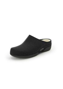 Berkemann Original - Hausschuh Lelia, schwarz, Gr. 36, Rutschhemmende Laufsohle, Schurwolle