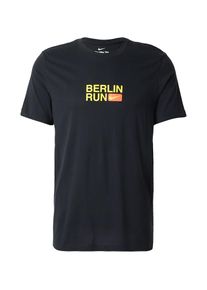 Nike, Hommes T-Shirt fonctionnel 'CITY MRTH', jaune / orange / noir