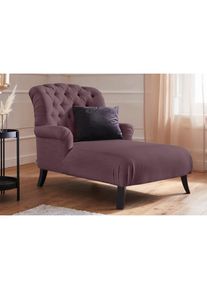 Loveseat »Amiens Sessel Loungesessel« mit wunderschöner Knopfheftung im Rücken , lila , Home Affaire