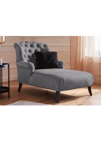 Loveseat »Amiens Sessel Loungesessel« mit wunderschöner Knopfheftung im Rücken , grau , Home Affaire