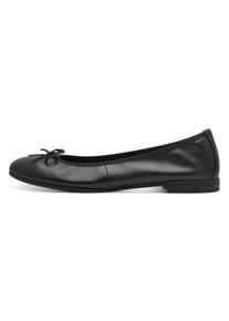 Tamaris , Ballerina, Flats, Slipper, Businessschuh mit dekorativer Schleife , schwarz , Ballerina in klassischer Form