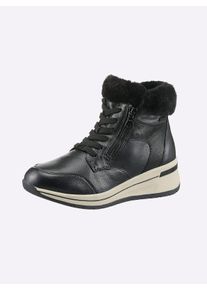 Caprice Witt Damen Stiefelette wind- und wasserabweisend, schwarz, Gr&ouml;&szlig;e 40, 80% Glattleder, 10% Textil, 10% Veloursleder
