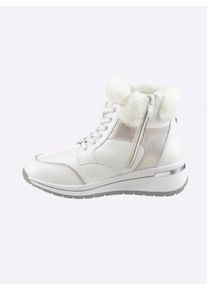 Caprice Witt Damen Stiefelette wind- und wasserabweisend, weiß, Größe 39, 80% Glattleder, 10% Textil, 10% Veloursleder