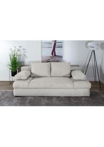 Schlafsofa »Chicago mit Bettfunktion, Schlafcouch«, inklusive Bettkasten, Cord-Samt Bezug, anthrazit , grau , Collection AB