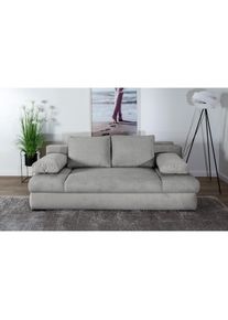 Schlafsofa »Chicago mit Bettfunktion, Schlafcouch«, inklusive Bettkasten, Cord-Samt Bezug, anthrazit , grau , Collection AB