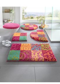 Grund Witt Badgarnitur, pink, Gr&ouml;&szlig;e 45x50 cm - rechteckig, 100% Polyacryl