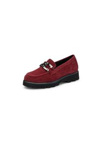 Sioux - Slipper Meredira, rot, Gr. 38, Wechselfußbett, Leder