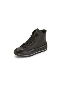 Candice Cooper - Schnür-Stiefelette Janis Strip Plus Chic, schwarz, Gr. 35, Orthopädische Einlagen, Leder