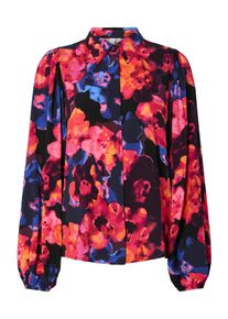 Y.A.S YAS Bluse 'YASasisna' Damen Gr&ouml;&szlig;e XXXL blau / pink / magenta / schwarz