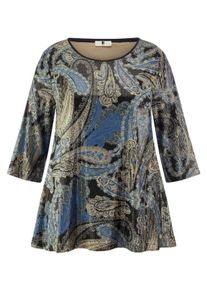 Emilia Lay - Rundhals-Shirt mit 3/4-Arm, blau, Gr. 40, Kunstfaser