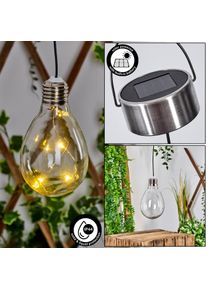 hofstein Tiltil Solarleuchte LED Edelstahl, 1-flammig