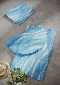 Tapis de bain à mémoire de forme en bleu1 (Tapis pour WC sur pied 45/50cm), bonprix
