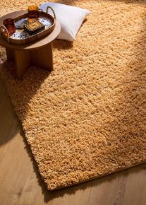 Hochflorteppich mit flauschiger Oberfl&auml;che in gold, 100x150 cm, bonprix