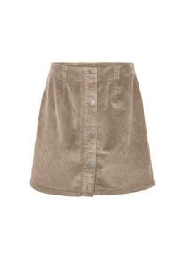 Véro Moda Vero Moda , Cordrock »VMETTA HR SHORT CORD SKATER SKIRT NOOS« , silberfarben , Minirock von Vero Moda