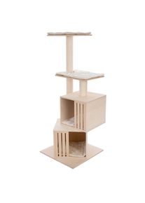 Natural Paradise Kratzbaum Silene creme für Katzen