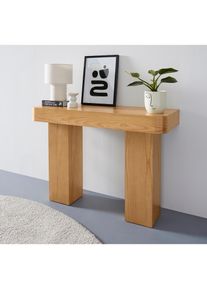 Konsolentisch »Selmia«, massiv, in heller Holzoptik, robust, Breite 110 cm , beige , LeGer Home by Lena Gercke