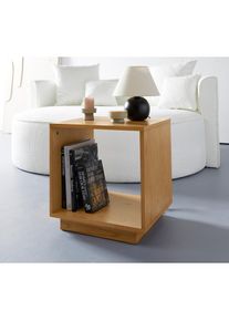 Beistelltisch »Grelia«, Minimalistischer Würfel, klare Linien, vielseitig einsetzbar, B 50 cm , beige , LeGer Home by Lena Gercke