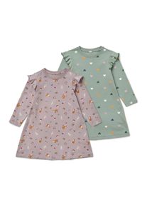 Tchibo - 2 Kinder-Nachthemden - Mädchen - Gr. 98/104 - rosa
