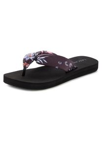 Lascana , Badezehentrenner »Sandale, Pantolette«, Zehentrenner, Badeschuh ultraleicht mit softem Band VEGAN , lila , Besonders leichte Badesandale