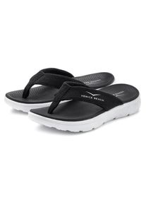 Venice Beach , Badezehentrenner »Sandale, Pantolette«, Zehentrenner, Badeschuh ultraleicht im sportiven Look VEGAN , schwarz , Flip Flop mit...