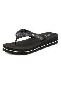 Venice Beach , Badezehentrenner »Sandale, Pantolette«, Zehentrenner, Badeschuh ultraleicht mit Glitzerband VEGAN , schwarz , Flip Flop mit...