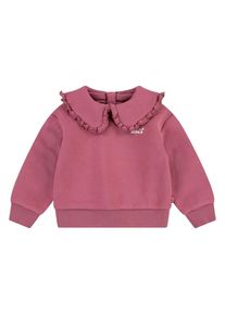 Levi's Kids, Unisex, Levi's Kids Sweatshirt &raquo;LVG RUFFLE COLLARED CREW&laquo;, mit Kragen und R&uuml;schen, for Girls, rose wine, 24M (92), Sweatshirt von Levi's 