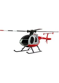 RC-Helikopter »Hughes MD500 Zivil 4-Kanal 6G RTF«, Antriebsart: Elektro Brushed, Bedienung: Fernsteuerung , rot , Amewi
