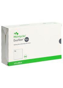 MÖLNLYCKE EXUFIBER Ag+ 4.5x20cm, 10 Stück