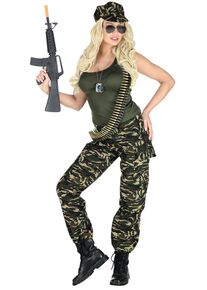 Widmann Costume da soldato dell'esercito per donna
