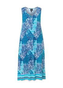 Ulla Popken, Femmes Robe, bleu marine / aqua / vert clair / blanc cassé