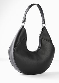 Handtasche in rundlicher Form in schwarz, Gr&ouml;sse 28x30 cm, bonprix