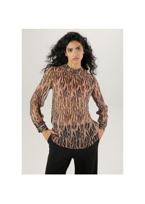 Aniston SELECTED , Chiffonbluse, transparent , braun , Transparente Bluse aus Chiffon