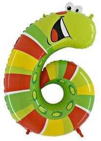 Palloncino foil Safari numero 6 1,02m