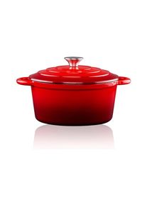 Ackerman Bräter»alpinamitDeckel24cm«Gusseisen , rot