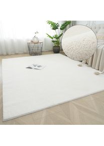Teppich »Cali 2, kuschelig & weich« rechteckig 15 mm Höhe Uni-Farben, waschbar, flauschig, Wohnzimmer, Schlafzimmer , beige , my home ,...
