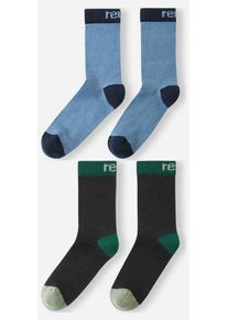 Reima 2 Paar Woll Kindersocken Parit Blau 26-29