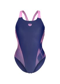 arena, Femmes Maillot de bain 'Pro Back', bleu marine / rose